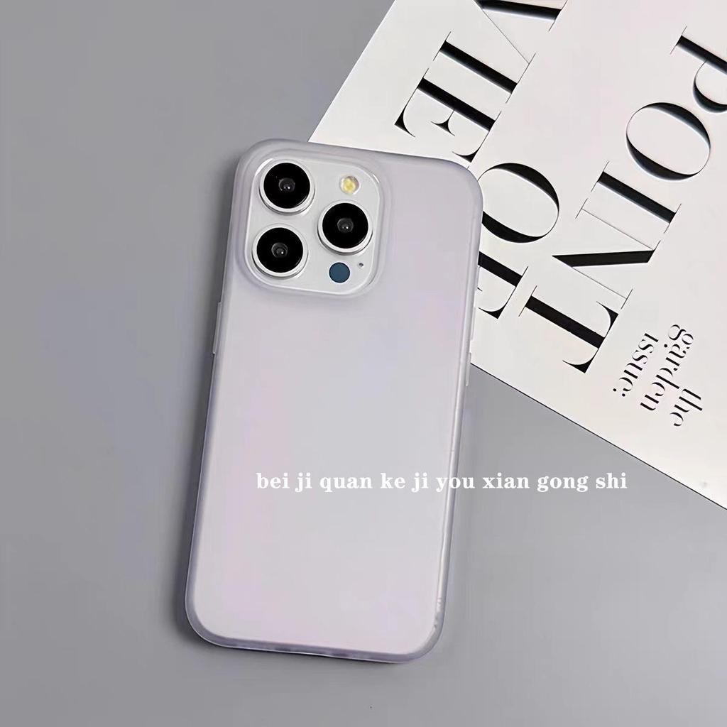 Mattiertes halbtransparentes Softshell-Handycase für iPhone 12-17 Pro Max