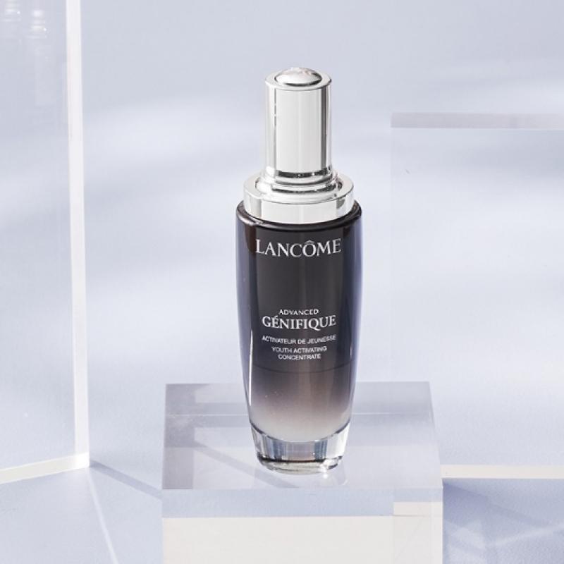Lancome Genifique Serum 30ml Duo Gift Set  + Free White Big Pouch   Shopping Bag 