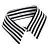Black White Striped Faux Collar Decorative False Lapel Detachable Blouse Collar for Women Men Half Shirt Accessories