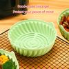 Air Fryer Reusable Pot Silicone Easy To Clean Oven Baking Tray Round Liners with Gloves Kitchen Air Fryer Accessory