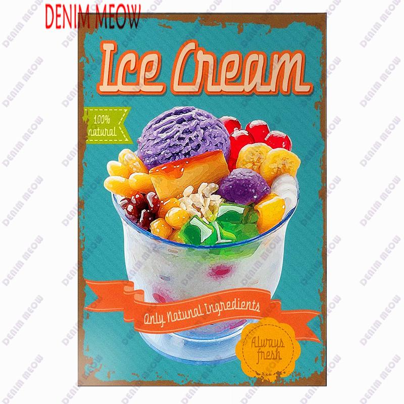 Металлическая табличка  Пицца , Винтажная жестяная табличка  Фастфуд , Декор стены  Мороженое , Хот-дог для кухни, Дайнер-бар, Декор хлебной комнаты, WY4 20x30cm