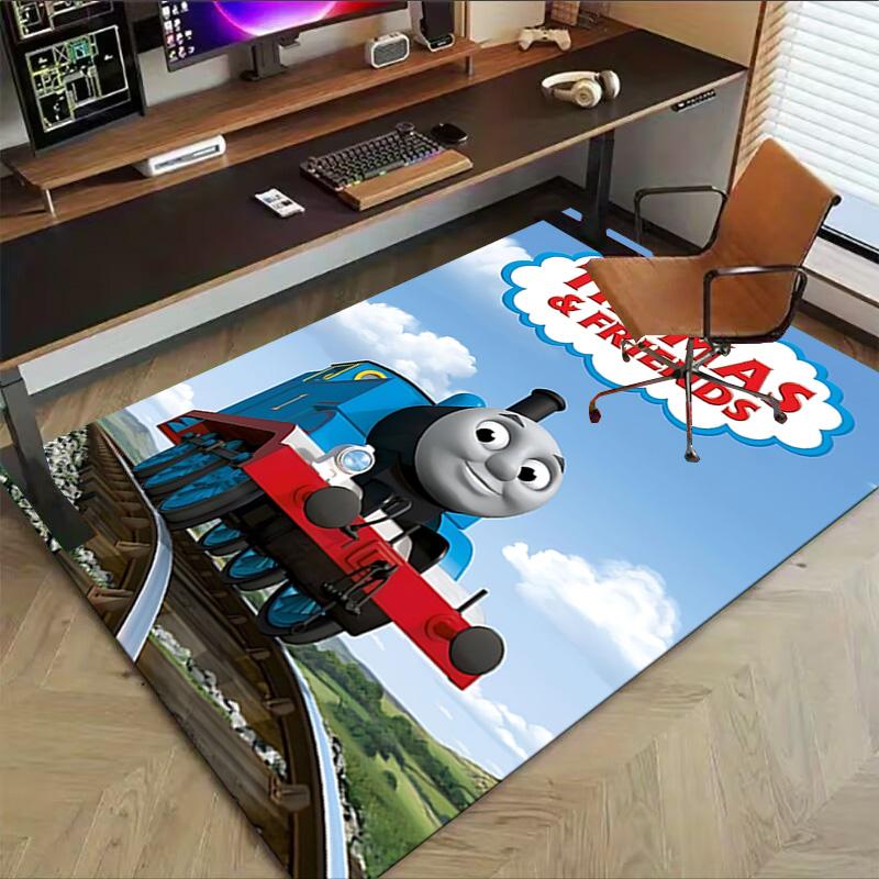 1pc Thomas Friends Adventure Carpet for Playroom Bedroom Living Room Sofa Home Decor,kids Game Area Rug Non-slip Floor Mat Y73040