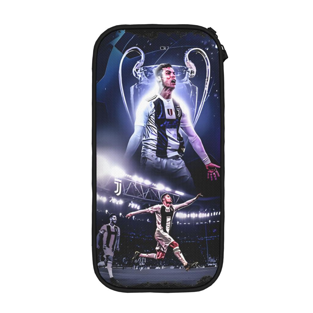 Lustiges Fußball-Federmäppchen Ronaldos Federmäppchen für Mädchen Jungen Große Kapazität Taschen Schulbedarf Geschenke Schreibwaren