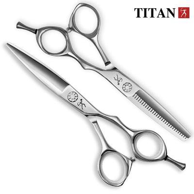 TITAN Friseurschere, Friseurwerkzeuge für Haare, professionelle Effilierschere, VG10-Stahl, 6,0 Zoll