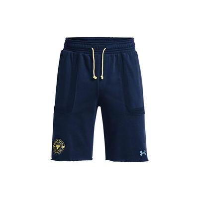 Solid Logo Drawstring Straight Leg Sports Shorts Men Shorts Dark-Blue 1370454-408