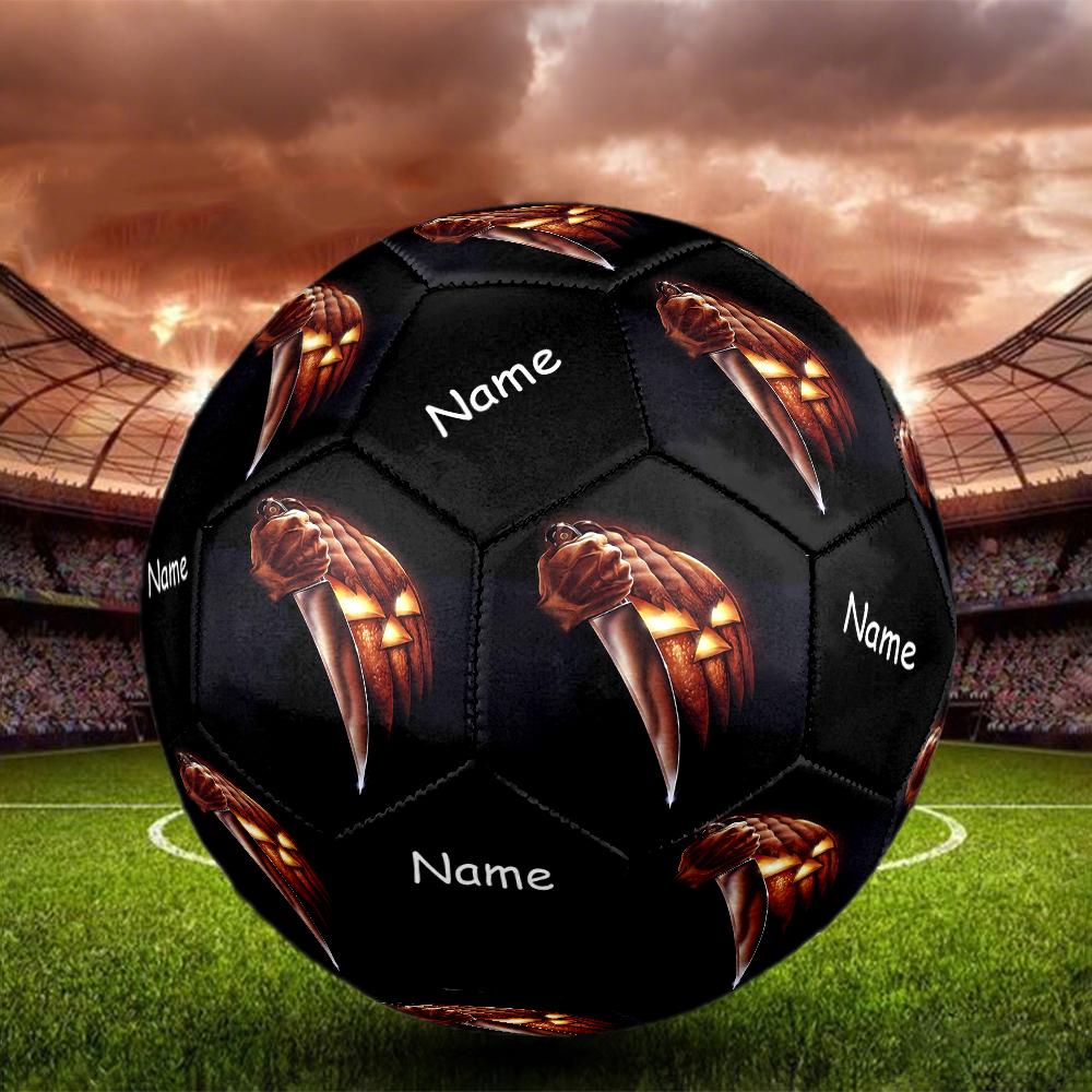 Custom Name Halloween horror Theme Size 5 Soccer Ball, Suitable for Both Indoor and Outdoor Matches, a Gift Suitable for Everyone.