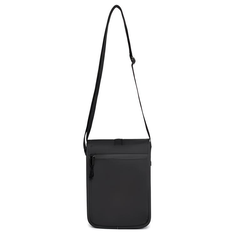 New Balance Synthetic Leather Crossbody Bag Regular Unisex Black (Unisex) Crossbody Bags LAB13644