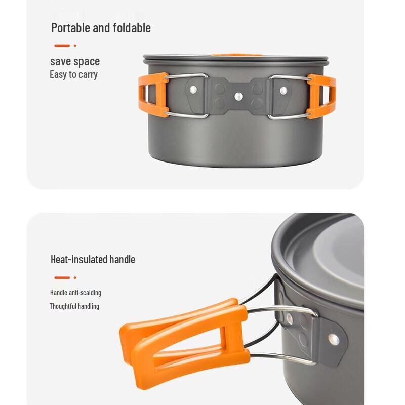 Quyoubang Tragbare Outdoor-Camping-Kessel