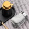 European Ceramic Hand Sanitizer Bottle Marbling Pressing Bottle Bathroom Soap Liquid Container Bathroom Decoration Accessories