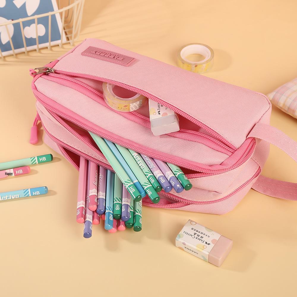 Unisex Multi-Layer Portable Pencil Case for Students—Large Capacity Stationery Organizer