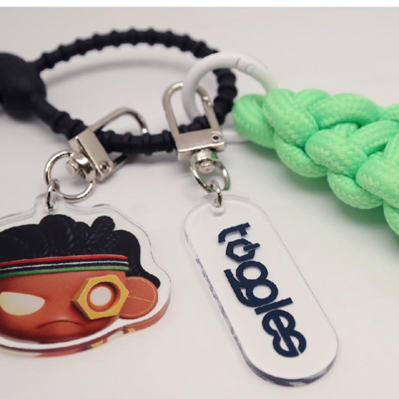 Toggles   02 Reggae Face Keyring