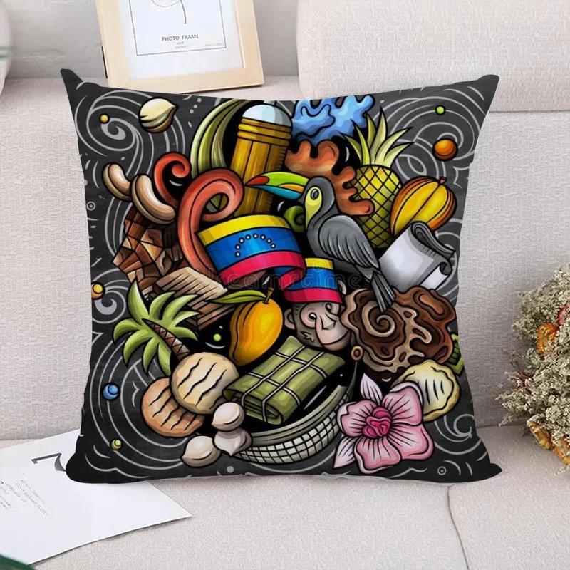 Decorative Pillowcases Venezuela Cushion Cover  Pillowcase Pillow Cases  Cushions Covers for Bed Pillows