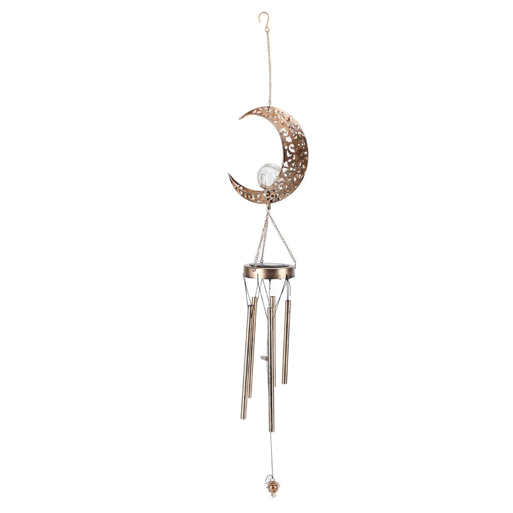 Solar Courtyard Lamp Retro Wind Chimes Pendant Ornaments Light Interior Decoration for Thanksgiving Birthday Gift