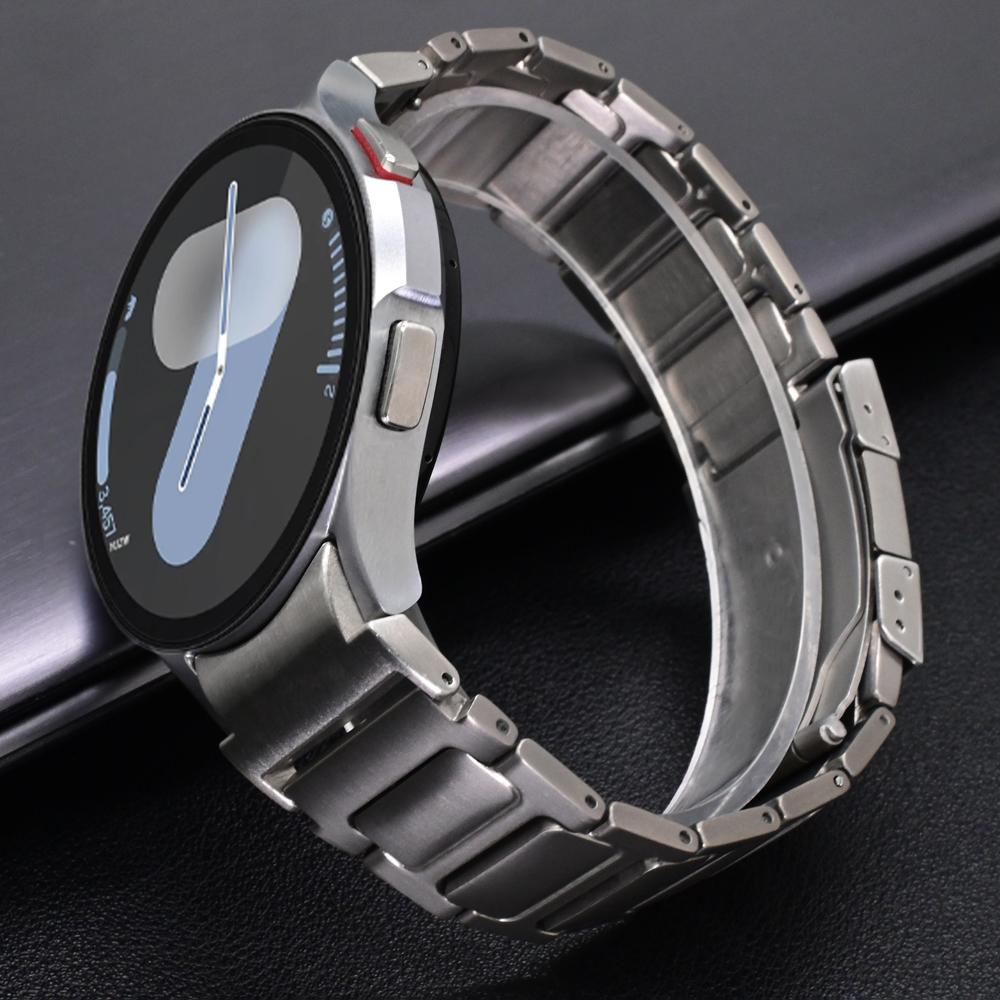 Luxury Titanium Strap for Samsung Galaxy Watch 7 6 5 4 40mm 44mm Business Men Band For Galaxy WATCH 6Classic 43mm 47mm 5Pro 45mm