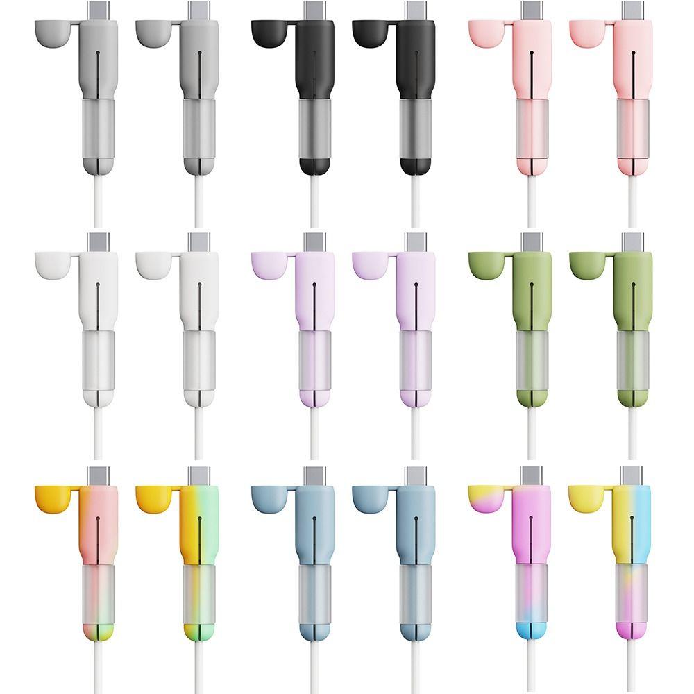 Anti-tear Data Cable Protective Cover Silicone Cord Saver  Data Line Accessories
