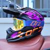 ORZ-F16-DOT Approved Off Road Motocross Helmet with Goggles, High Strength ABS Lightweight Shockproof All Terrain Safety Gear