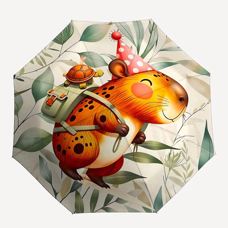 

1PC party hat animal Umbrella-8-Rib Reinforced Portable Folding Travel Suitable for All Seasons Outdoor Daily -Z0460