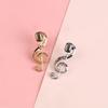 Alloy Gold & Silver Microphone Note Brooch for Backpacks