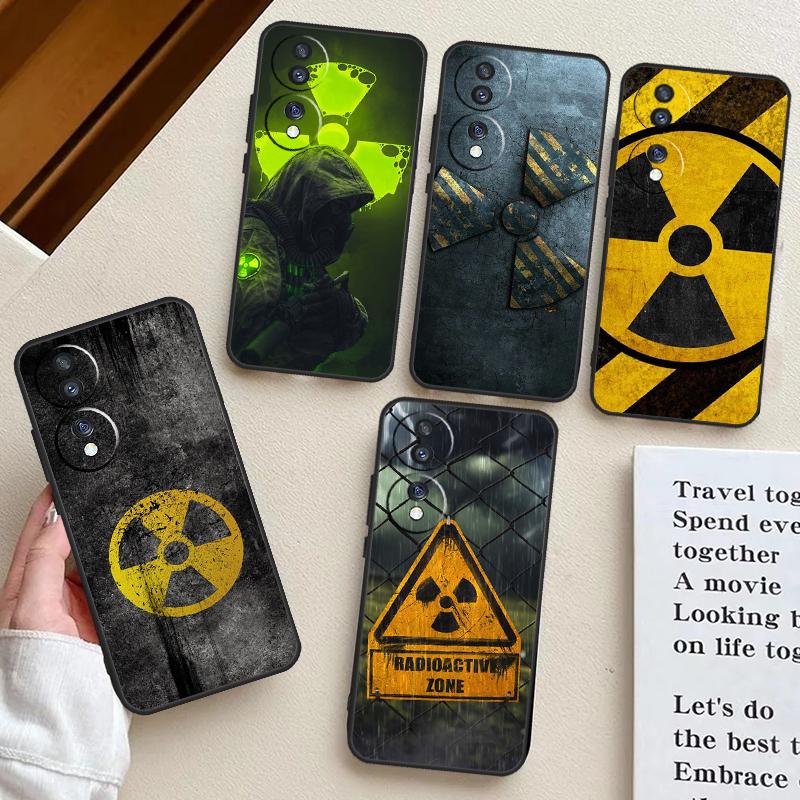 Nuclear Radiation Emblem Phone Case For Honor 90 70 50 Lite Magic 5 6 Pro X6 X7 X8 X9 X6a X7a X8a X9a X8b X9b Cover