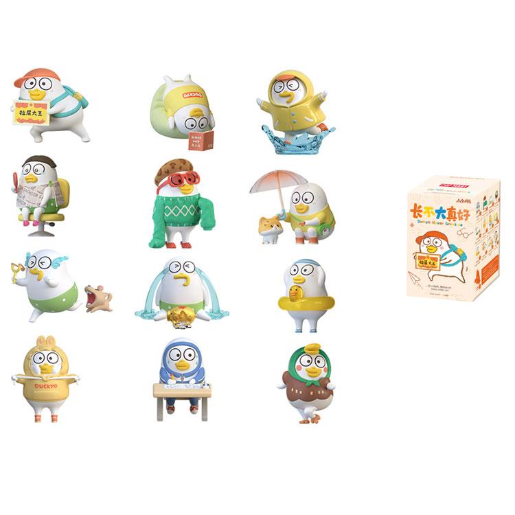 

New POP MART Duckyo Never Grows Up Collection Figure Blind Box Single Box/Whole Set 12 Pcs PPMT-2508-0091 Single Mystery Box