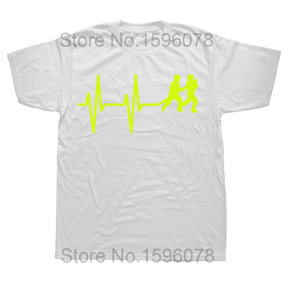 Casual Fireman Heartbeat Firefighter T-Shirt Men Cotton T Shirt Fire Worker Rescue Short Sleeve Tees Gift Top Short Sleeve