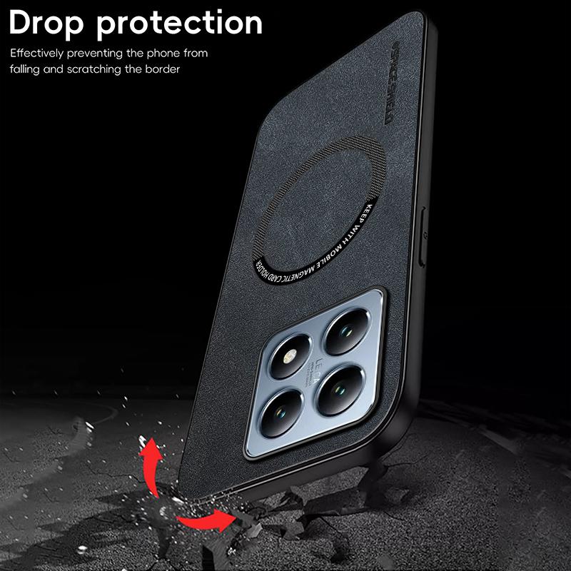 Magnetic Retro Leather Soft Case For Xiaomi 14T Pro Xiaomi14TPro 5G Wireless Charging Phone Case Cover