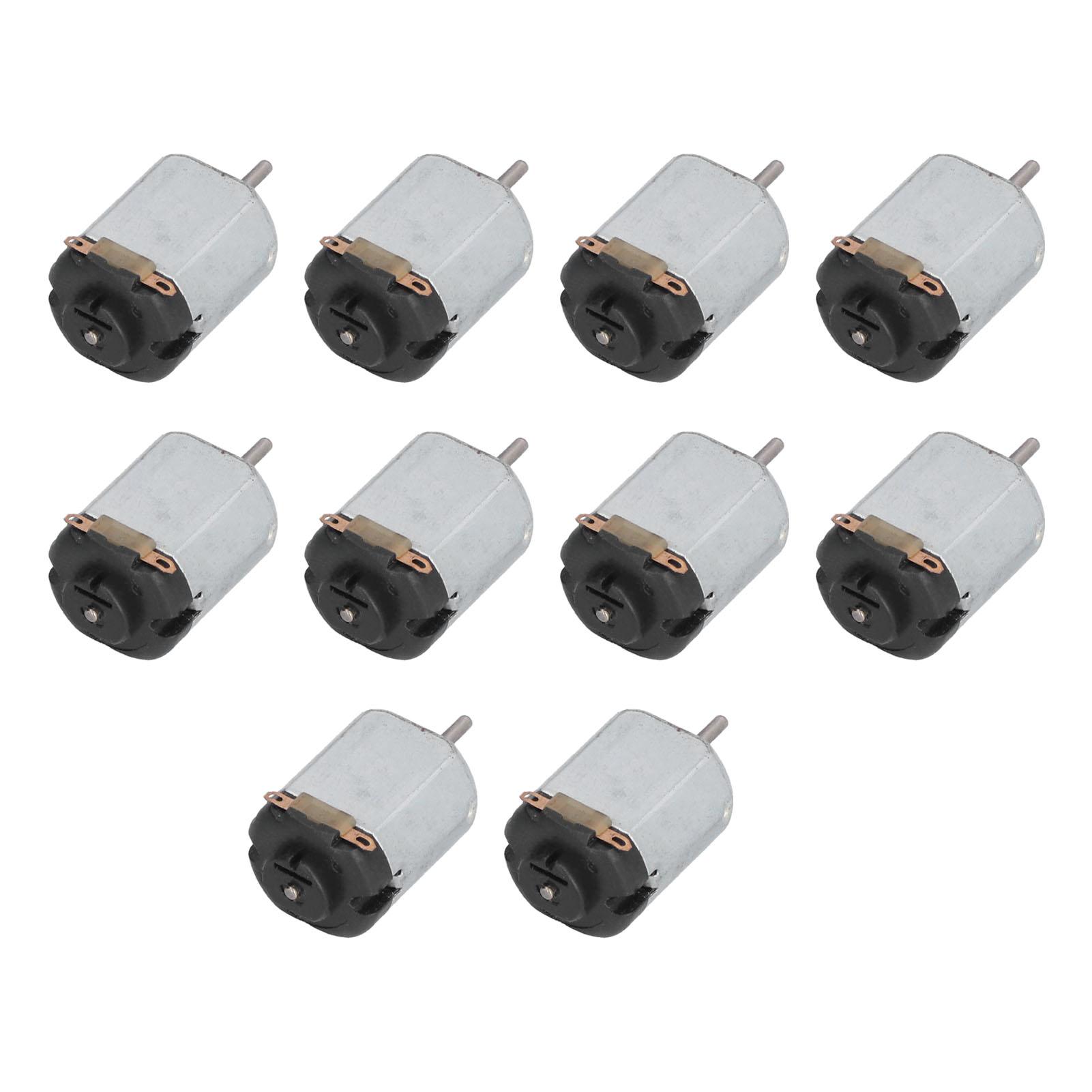 

10Pcs Mini Electric Motor High Speed Low Noise Small DC Motors for Hobby DIY Toys CarsBlack чорний