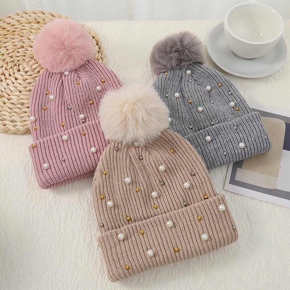 Knitted Hat For Women With Thick Warmth And Windproof Function For Winter Outdoor Use