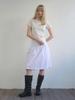 Gijun Shirring Midi Skirt White