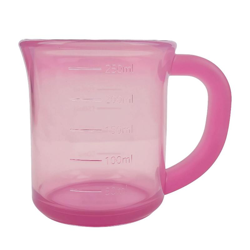Silicone Graduated Cup, Silicone Water Cup And Measuring Cup, Anti-Drop Water Cup, Outdoor Water Cup, Visible Dual-Scale Liquid