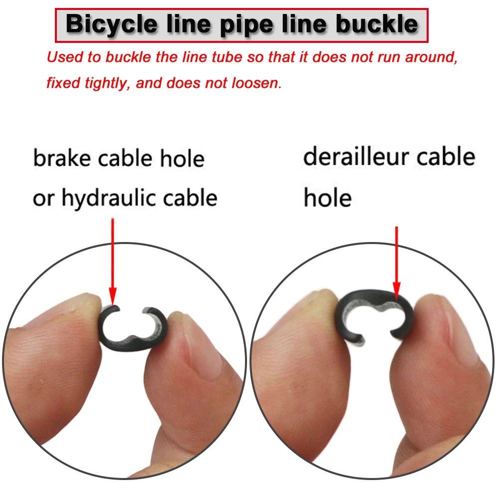 Hydraulic Brake Bicycle Cable Guide Disc Brake Cable Base Bike Frame Fixture Brake Cable Guide Hose