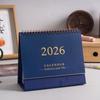Desk Calendar 2025.07-2026.12 Mini Desktop Calendar Standing Flip Calendar Flip Calendar for Office, Home, School