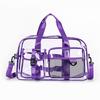 New Transparent PVC Swimming Storage Bag, Hand-held Contrasting Color Short Distance Travel Bag, Crossbody Large Capacity Fitness Bag