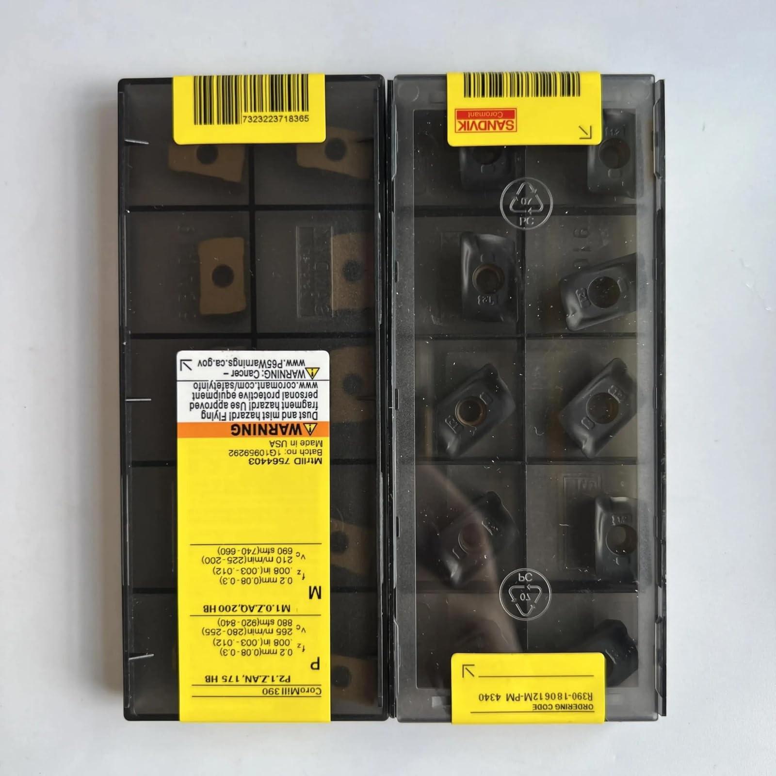 

Original Sandvik / R390-180612M-PM 4340 / CNC lathe carbide blade 10 PCS