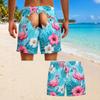 Herren Strandshorts Hawaiianische Badeshorts für den Sommer