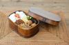 Wooden Lunch 19cm x x Lacquered Brown j-kitchens Humidity-Regulating Box, 12.5cm 6.8cm, 700ml,