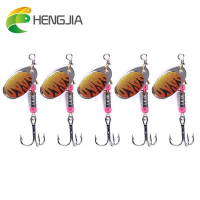 5pc HENGJIA 0.18oz/2.5'' Metal Lure Fishing Spoons Bait Trout Bass Pike Fishing Lures