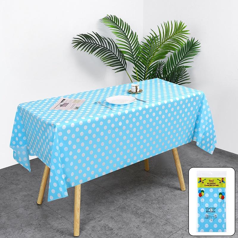 1/3pcs Plastic Plaid Table Cover Rectangular Tablecloth Picnic Disposable Table Cloth For Birthday Party Decorations