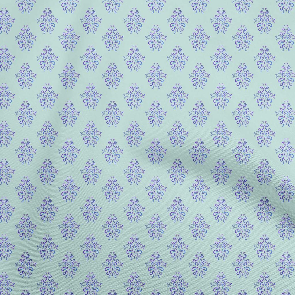 oneOone Georgette Viscose Bluish Violet Fabric Block Sewing Craft Projects Fabric Prints By Yard 42 Inch