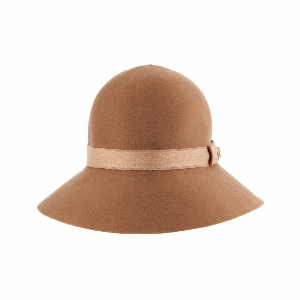 Helen Kaminski Hat51464 Ca Alfreda 9 Camel Ribbon Cashmere Bucket Hat