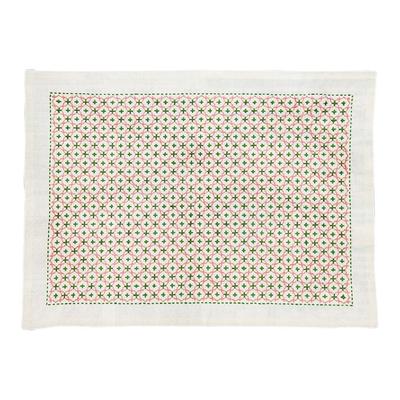 Embroidery Natural Color One-Stitch Kit, Placemat, (Cross Stitching), SK-337