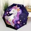 Магічні нічні наклейки-єдинороги для дитячих кімнатПарасолька, портативна 3-складна парасолька для чоловіків і жінок, Різдвяний подарунок ES301