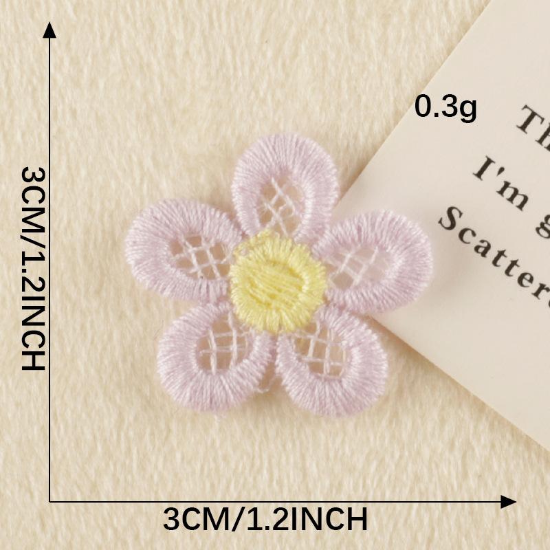 Embroidery Label Cartoon Flower Embroidery Sticker Diy Hand Account Accessories Accessories Patch Brooch Jewelry Hair Accessories Cloth Sticker