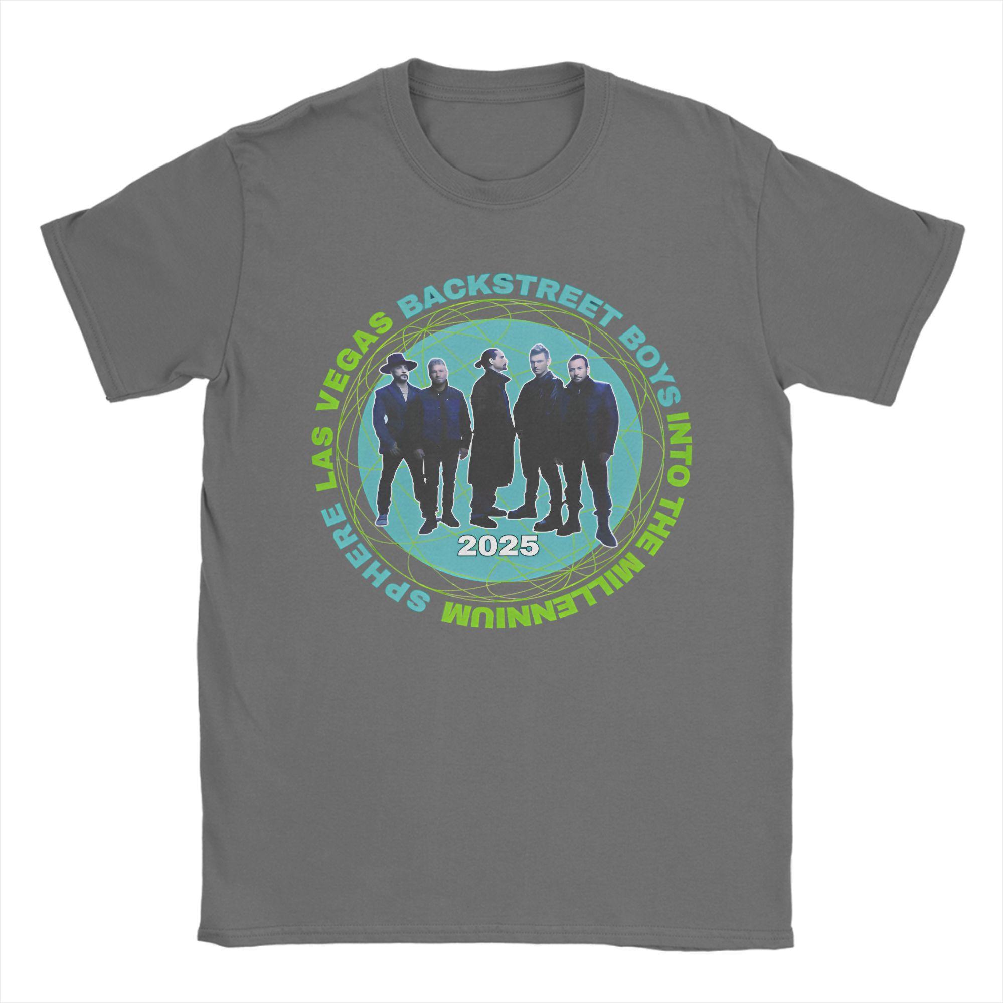 

Men T-Shirts Backstreet Boys Las Vegas Tour Novelty 100% Cotton Tees Short Sleeve 2025 Concert T Shirt Clothes Graphic Printed 3XL