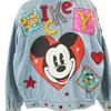 mickey & co. 90s Old Mickey Mouse Denim Jacket S Denim jacket trucker Women Used