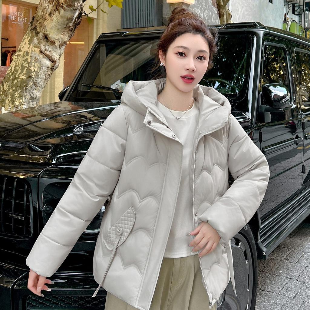 New Winter Cotton Jacket, Cotton Jacket, Hooded Versatile Loose and Stylish Slim Cotton Jacket, Simple Ladies Jacket