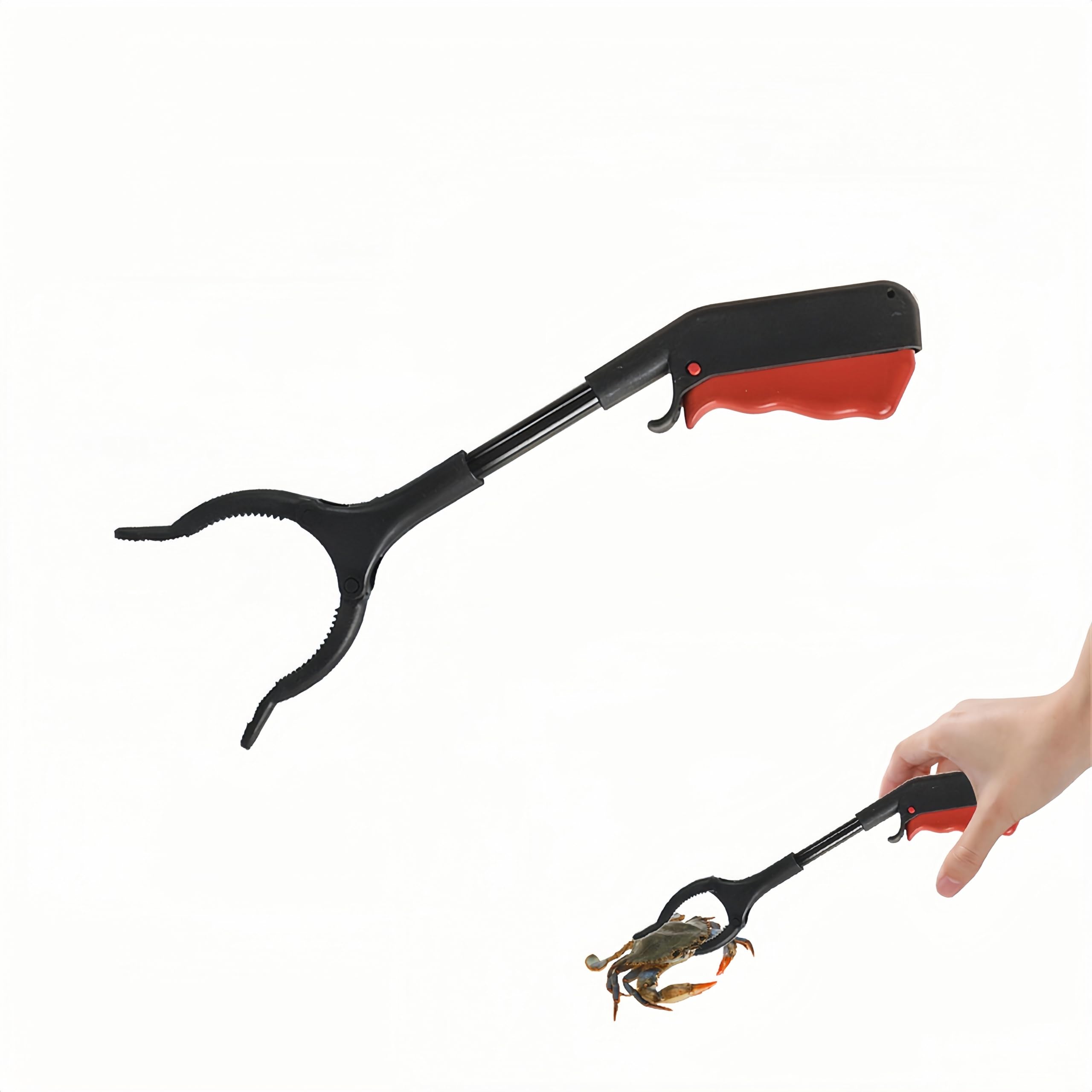 

Нескользящий, противоскользящий зажим-лобстер для угрей, крабовый зажим, рыбные щипцы, щипцы для мусора, пляжные щипцы, волшебная рука, простая в использовании рука, телескопический захват, мусор