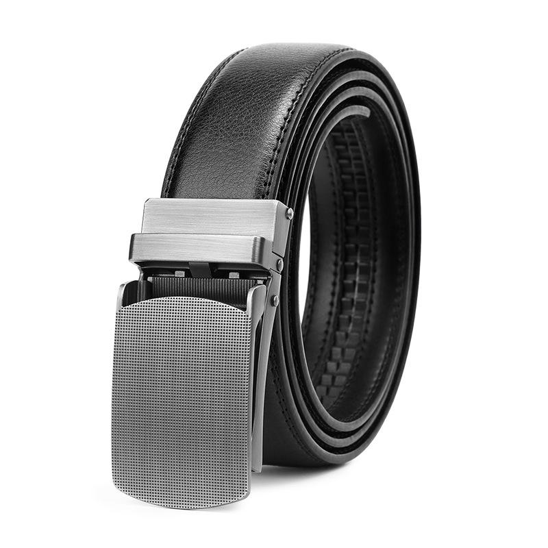Men'S Belt Men'S Leather Automatic Buckle Cowhide Belt Men'S Versatile Casual Business Belt