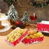 Bulk Disposable Christmas Snacks Boxes Paper Trays For Holiday Parties Paper Structure Festival Decoration