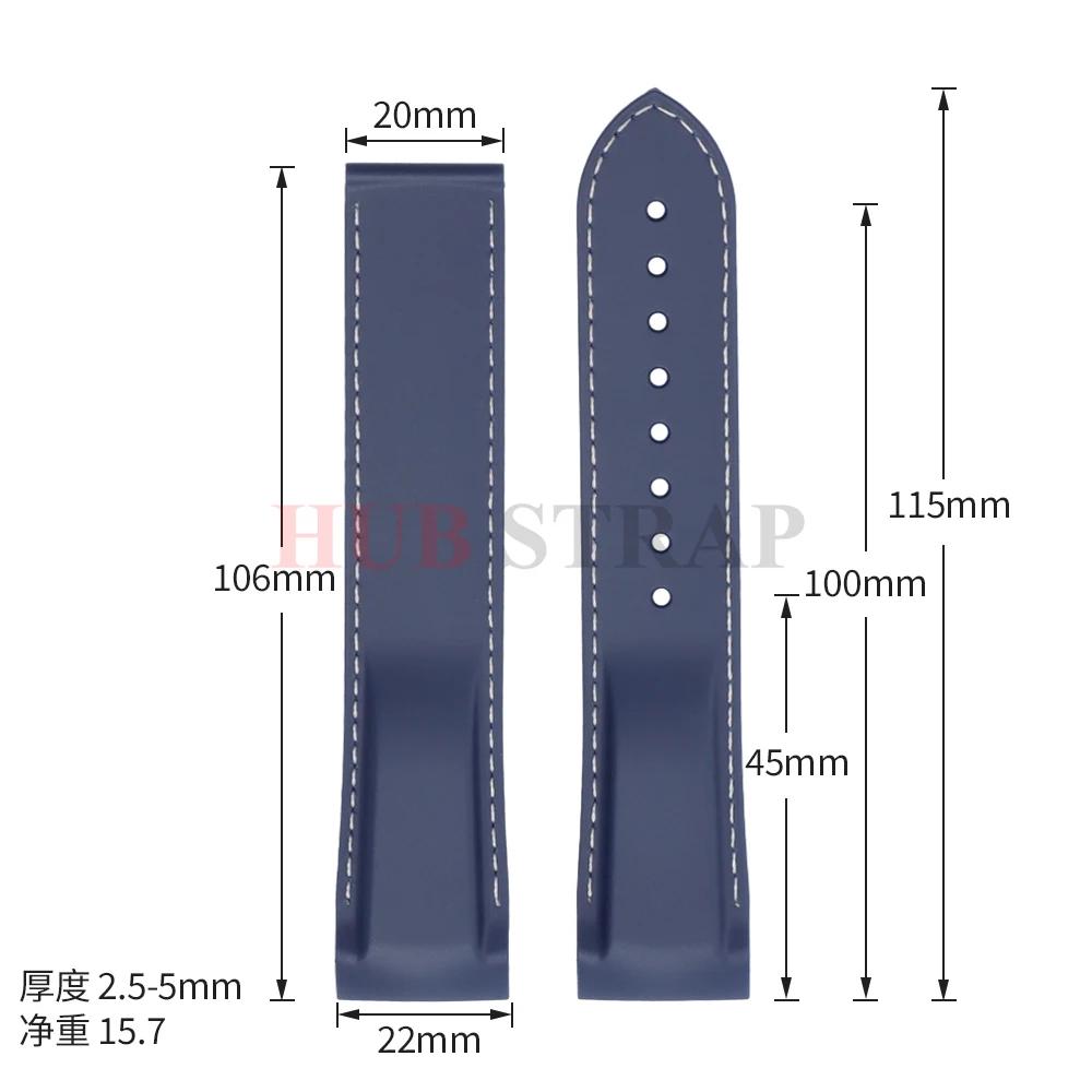 20mm 22mm Rubber Silicone Watchband for Omega Seamaster 300 Speedmaster for Seiko SKX Waterproof Watchband Watch Strap Men Women